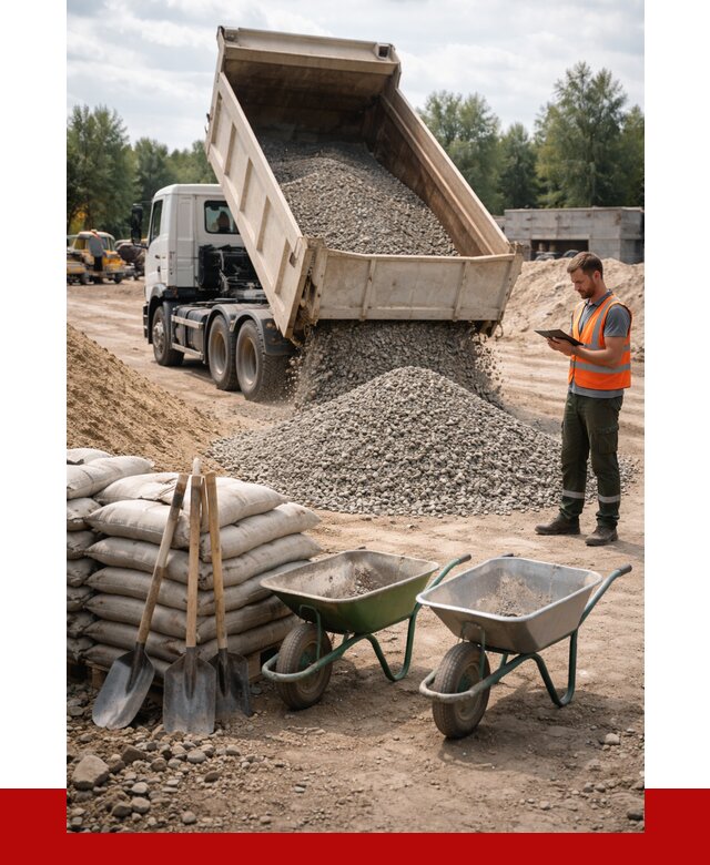 Доставка нерудных материалов в Бердске от 1249 руб. | ПРОНЕРУДБрд