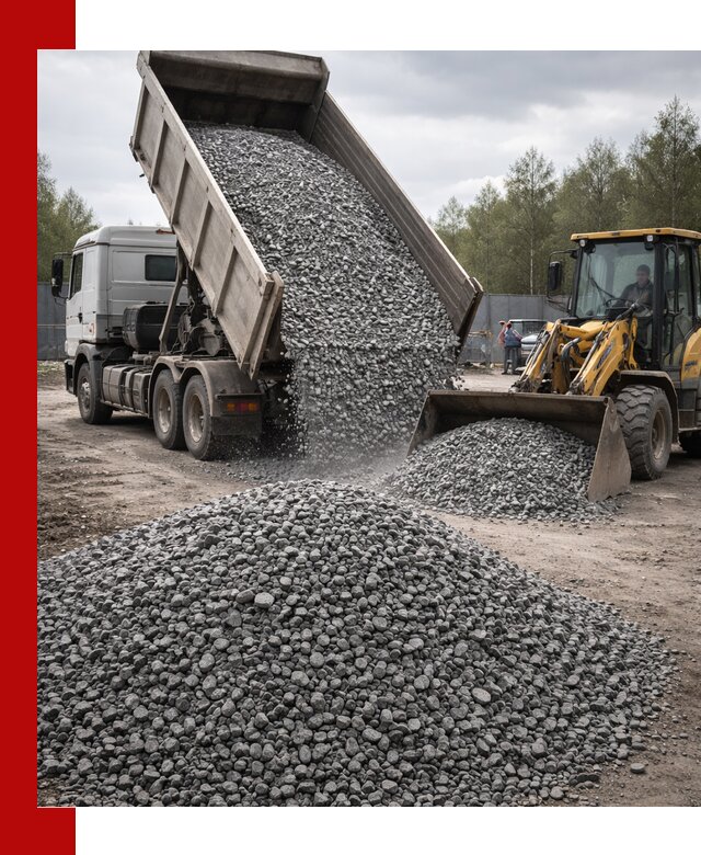 Доставка и продажа щебня гранитного в Бердске
