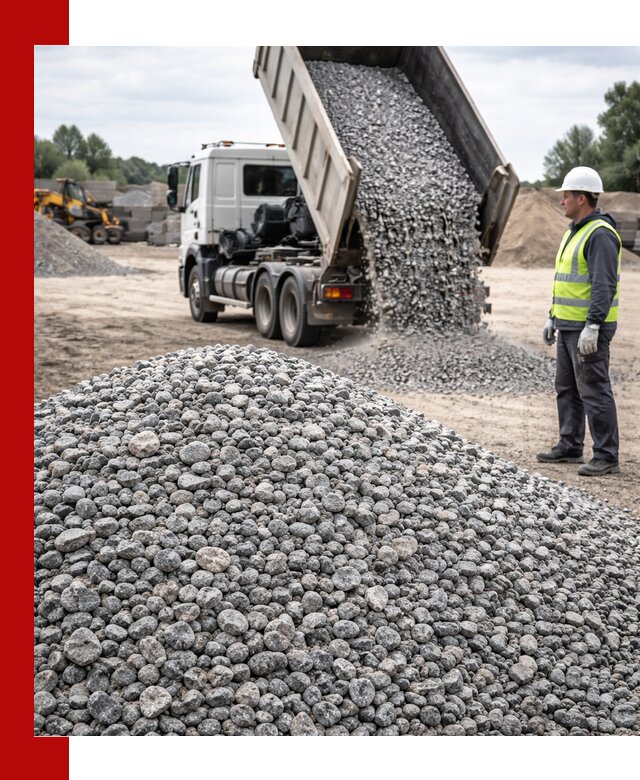 Доставка и продажа гранитного щебня фракции 5-20 в Бердске