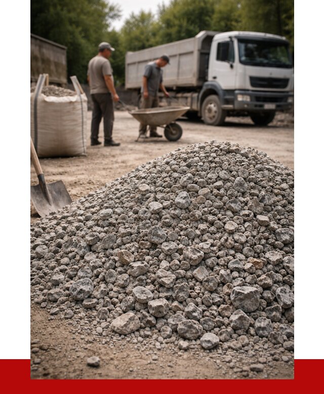 Гранитный щебень фракция 20-40 в Бердске от 3332 руб. ПРОНЕРУДБрд