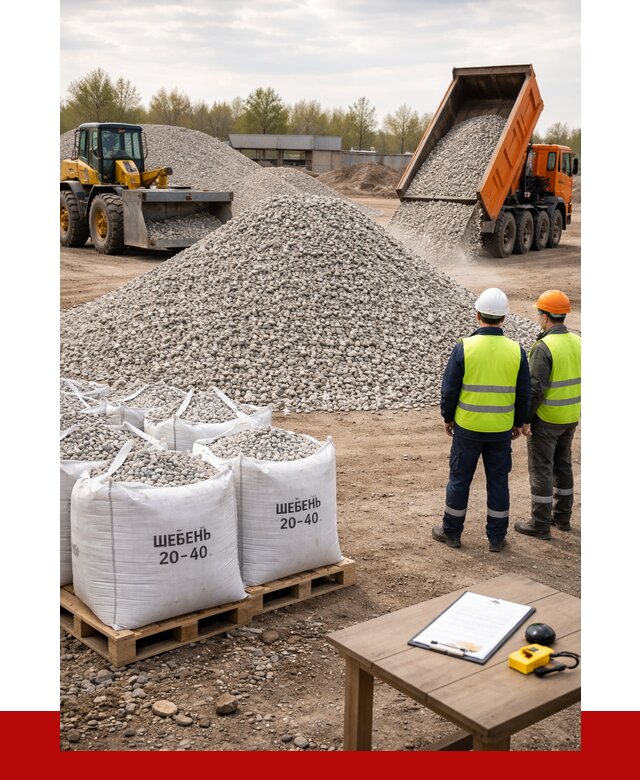 Известняковый щебень 20-40 в Бердске от 2187 р. ПРОНЕРУДБрд
