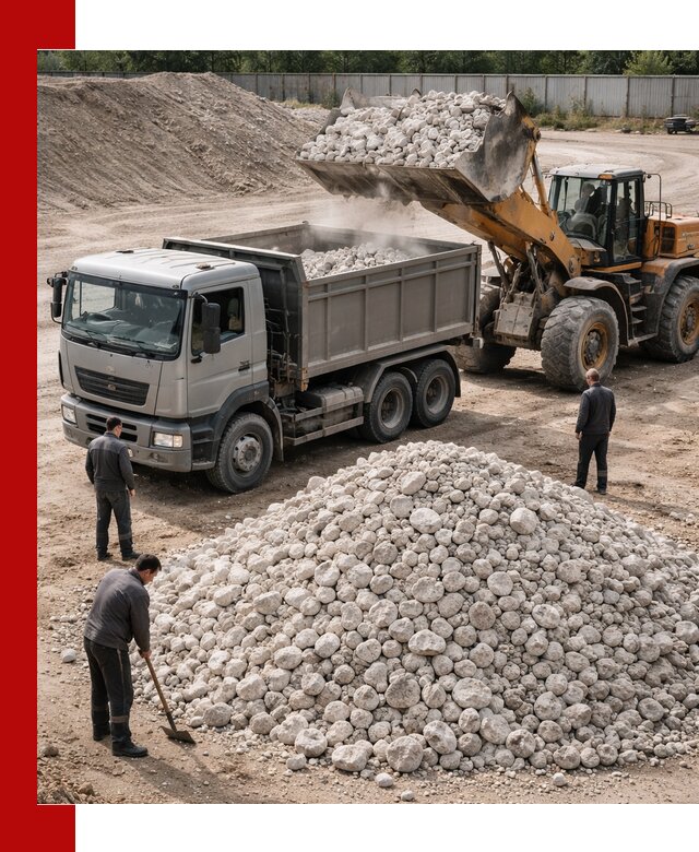 Известняковый щебень фракция 70–150 с доставкой в Бердске