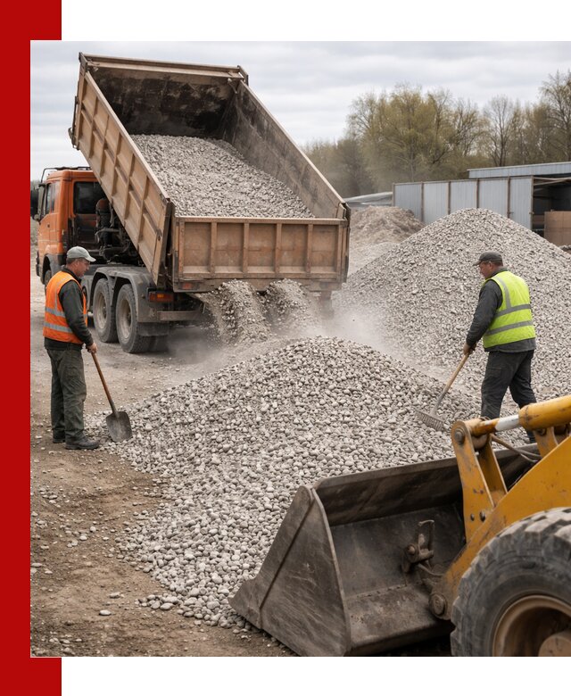 Доломитовый щебень фракции 5-20 с доставкой в Бердске