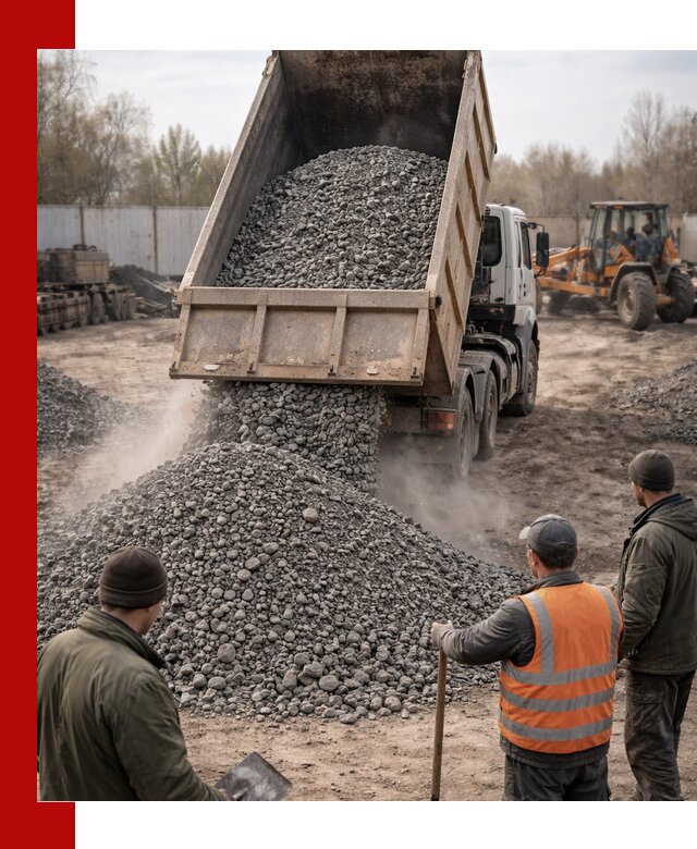 Доставка шлакового щебня в удобные сроки по выгодной цене в Бердске