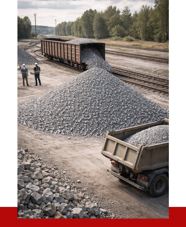 Железнодорожный щебень 20-60 в Бердске от 1770 р. | ПРОНЕРУДБрд
