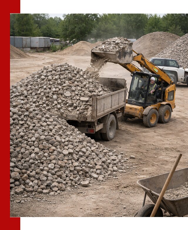 Доставка вторичного щебня в Бердске для строительных работ