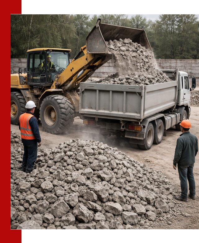 Вторичный щебень фракция 70–150 в Бердске с доставкой