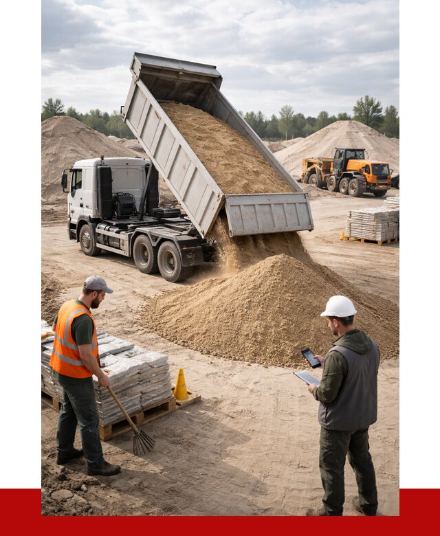 Карьерный песок с доставкой в Бердске от 3748 р. ПРОНЕРУДБрд