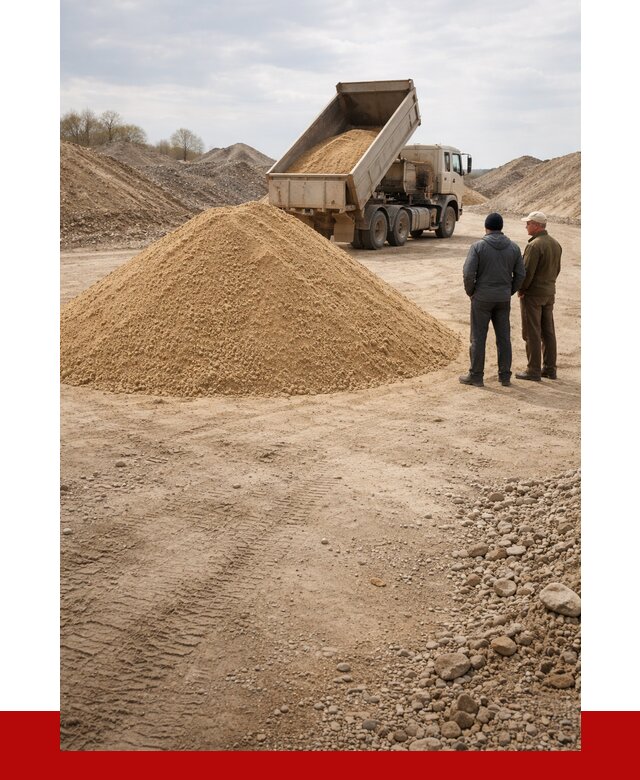 Карьерный песок крупнозернистый в Бердске от 8850 р | ПРОНЕРУДБрд