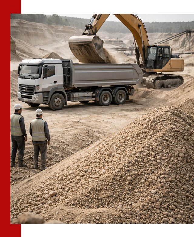 Карьерный крупнозернистый песок с доставкой в Бердске