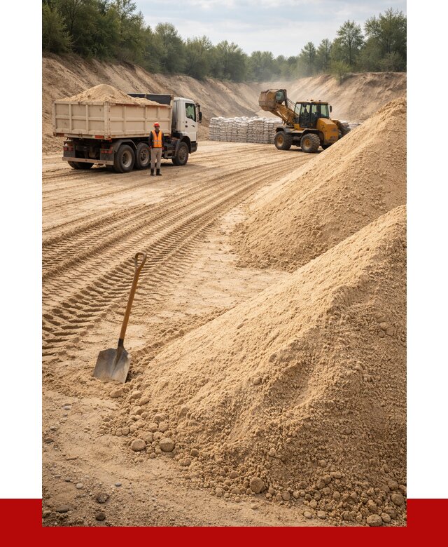 Карьерный песок мелкозернистый в Бердске от 9371 р. | ПРОНЕРУДБрд