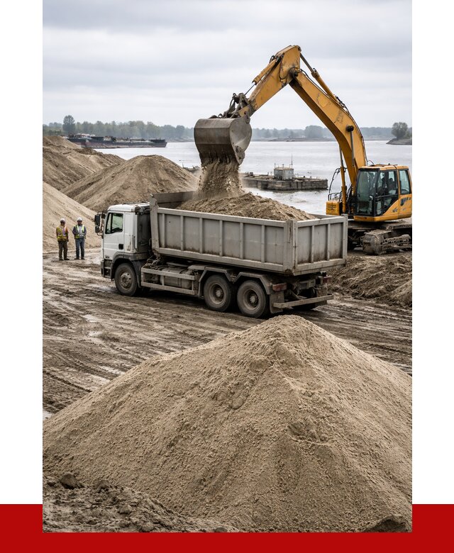 Купить речной песок навалом в Бердске от 1874 р., ПРОНЕРУДБрд