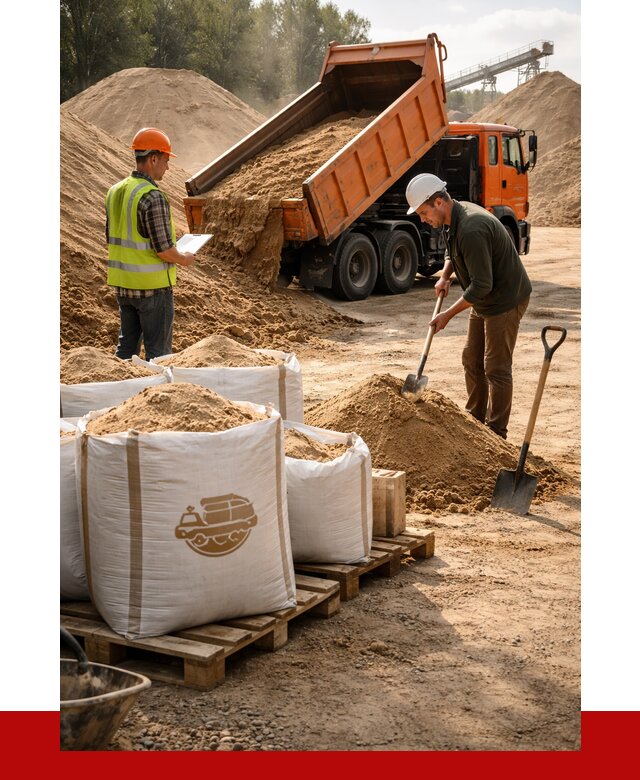 Строительный песок в Бердске от 2291 р. с доставкой, ПРОНЕРУДБрд