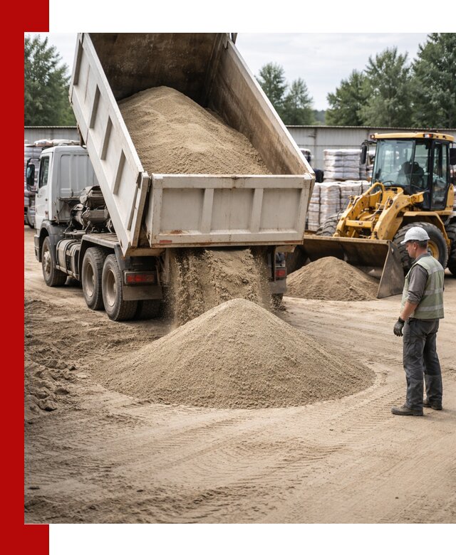 Поставка и доставка песка для бетона в Бердске