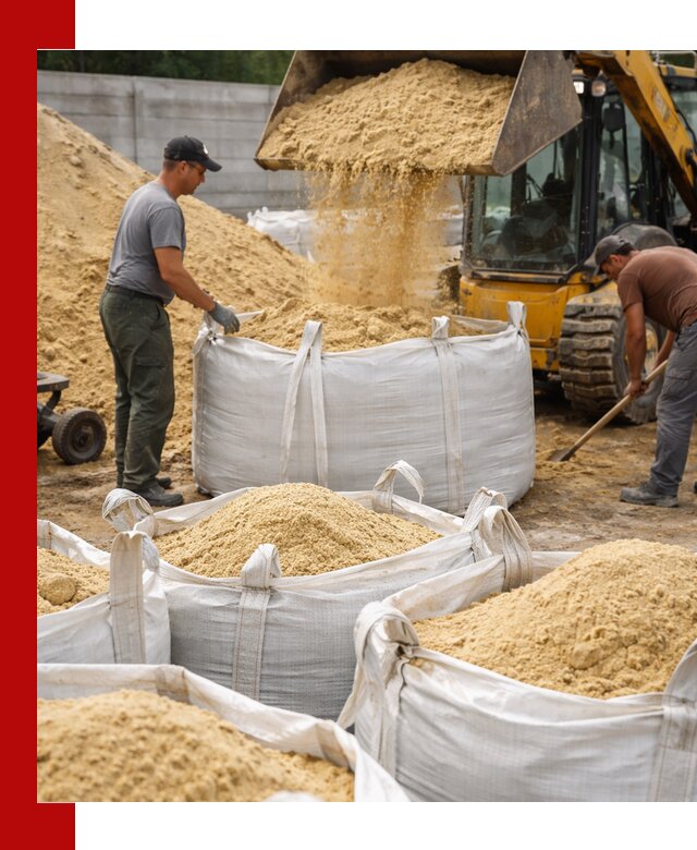 Поставка качественного песка для кладки в Бердске