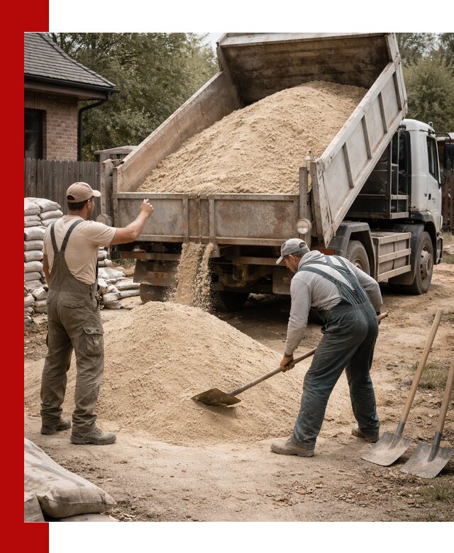 Песок для штукатурки с доставкой в Бердске качественный и чистый