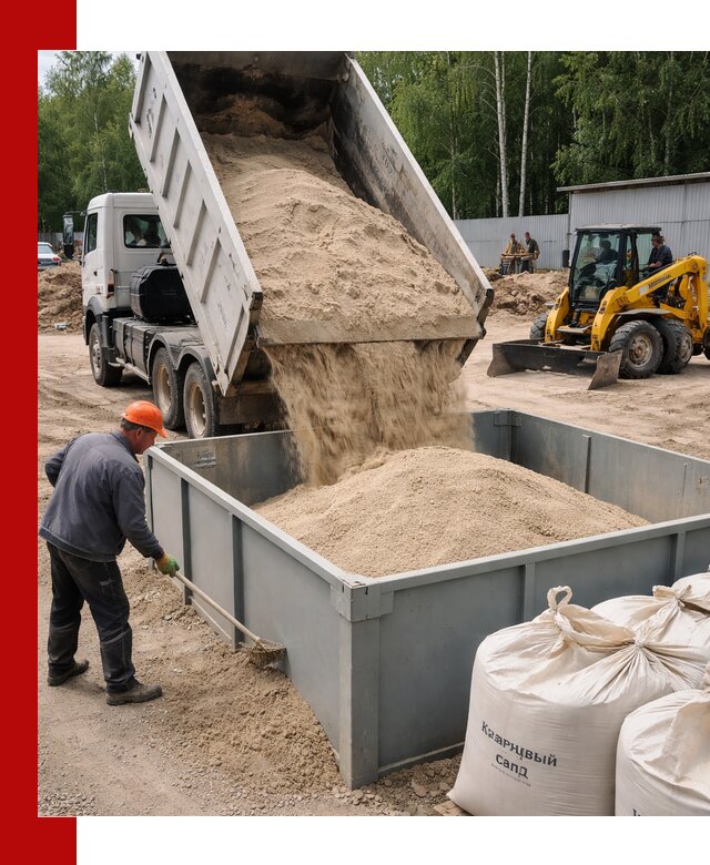 Кварцевый песок для фильтра в Бердске — доставка и качество