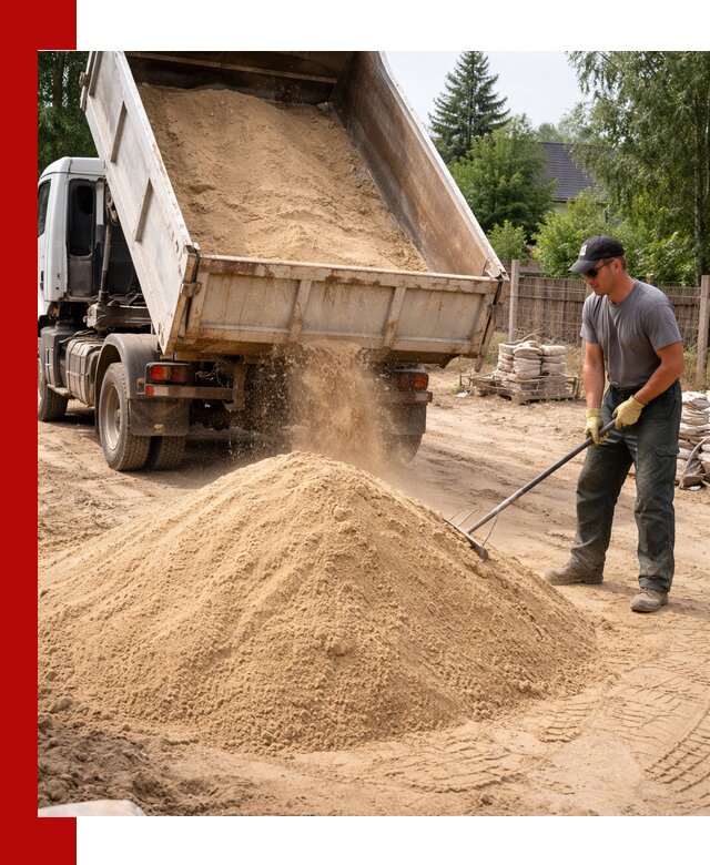 Доставка сухого песка самосвалами в Бердске