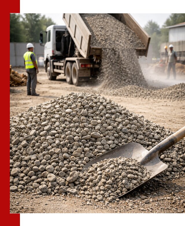 Доставка гравия фракции 20-40 в Бердске с самосвалами