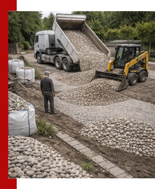 Доставка морской гальки оптом и в розницу в Бердске