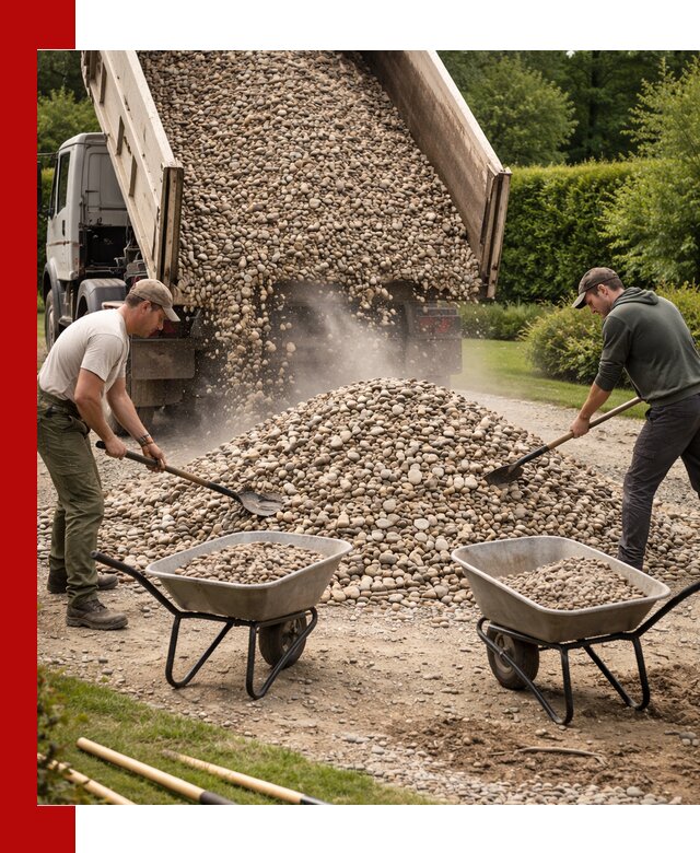 Доставка и продажа декоративной гальки в Бердске