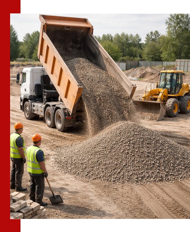 Доставка щебёночно-песчаной смеси ЩПС С7 в Бердске