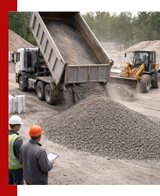 Доставка и продажа гранитного отсева 0-10 в Бердске