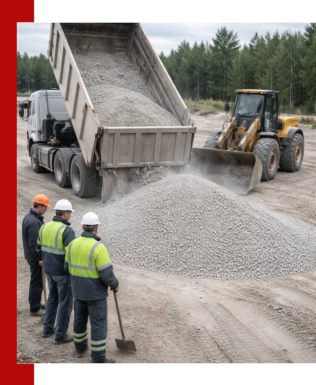 Известняковый отсев 0-5 доставка в Бердске быстро и выгодно