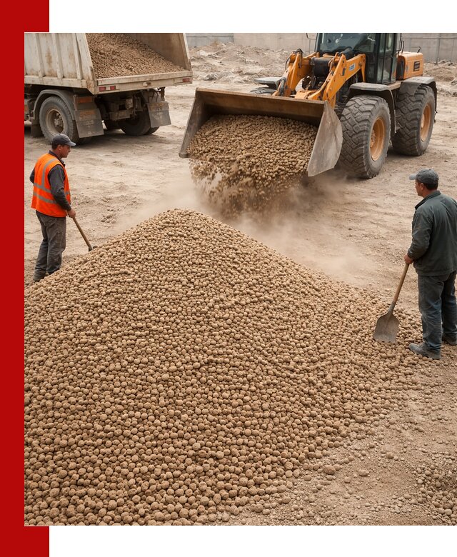 Керамзит фракция 10-20 с доставкой в Бердске