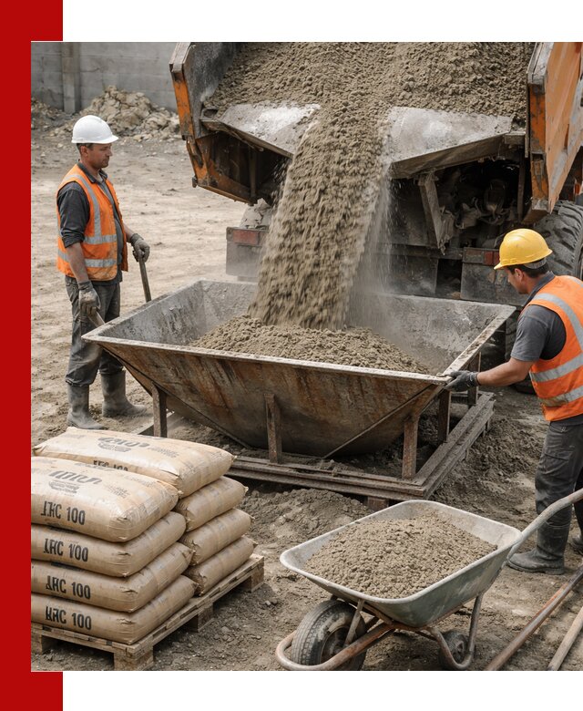 Доставка цементно-песчаной смеси М100 в Бердске