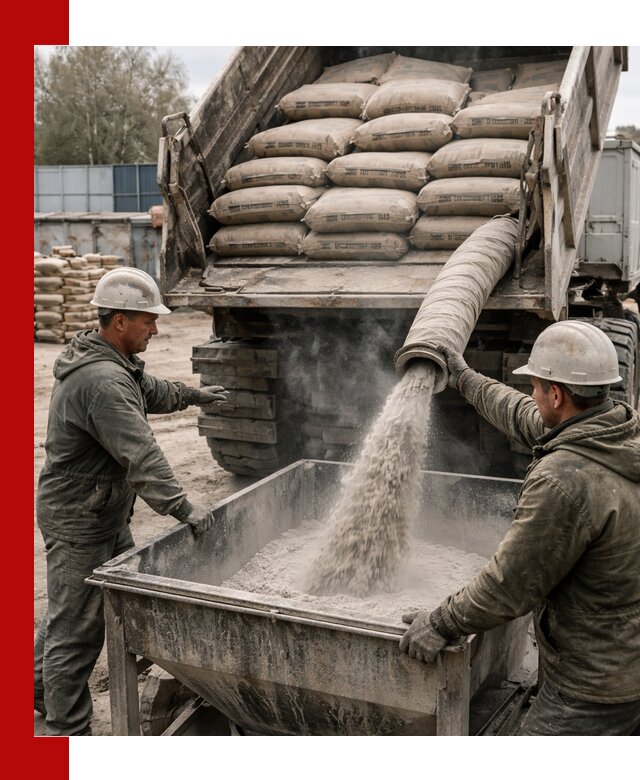 Доставка цемента М400 в Бердске оптом и в розницу