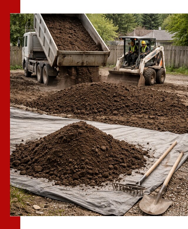 Грунт для отсыпки участка с доставкой в Бердске