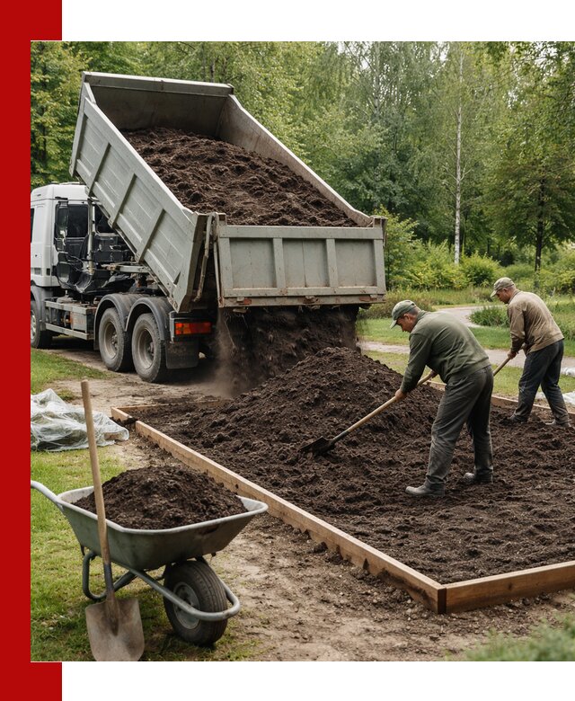 Доставка грунта для озеленения и благоустройства в Бердске