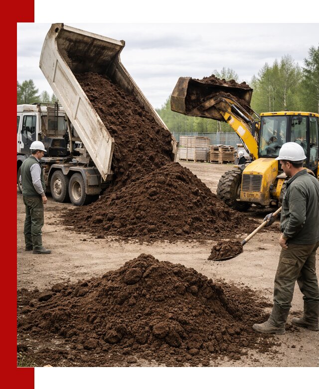 Доставка торфа оптом и в мешках в Бердске