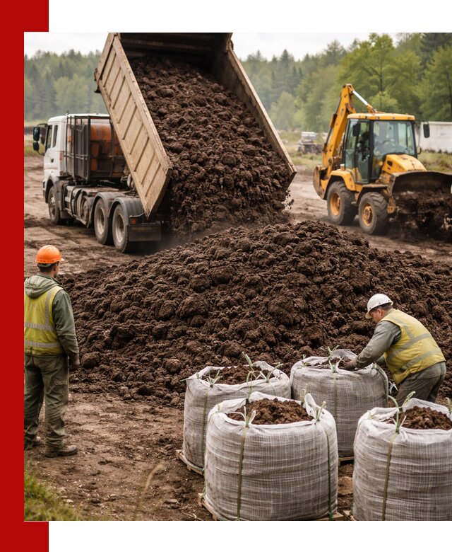 Доставка нейтрального торфа в Бердске оптом и в розницу