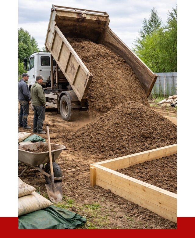 Торфо песчаная смесь в Бердске с доставкой от 1926 р. | ПРОНЕРУДБрд