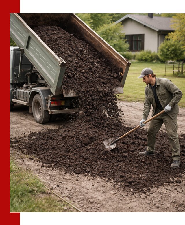 Чернозем для газона с доставкой в Бердске быстро и качественно