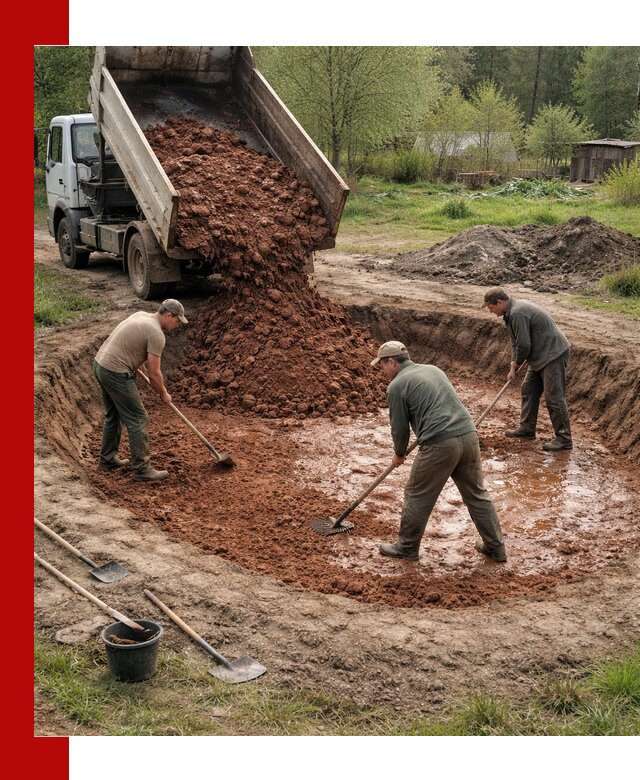 Купить качественную глину для пруда в Бердске