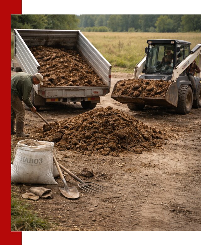 Доставка конского навоза в Бердске с разгрузкой и доставкой на объект