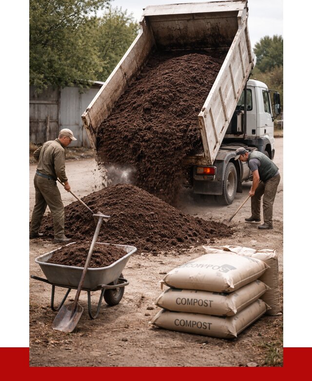 Купить компост в Бердске от 4373 р. за куб с доставкой | ПРОНЕРУДБрд