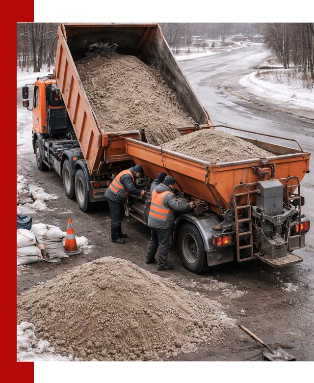 Поставка и вывоз пескосоля в Бердске оптом и в розницу
