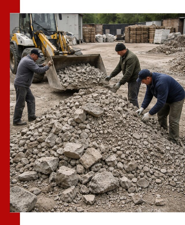 Демонтаж и вывоз бой бетона в Бердске