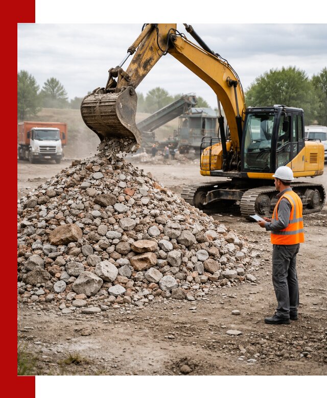 Доставка и вывоз строительного боя в Бердске