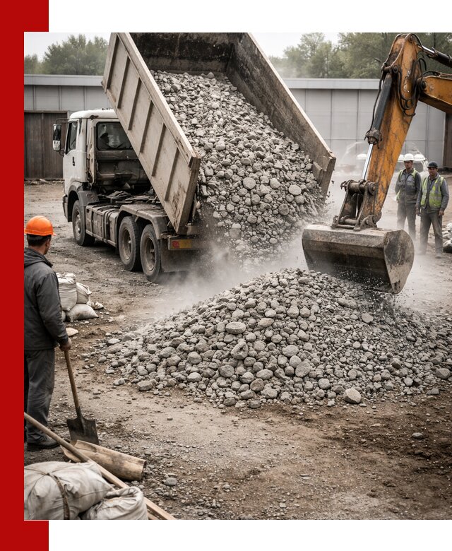 Доставка дробленого бетона в Бердске оптом и в розницу