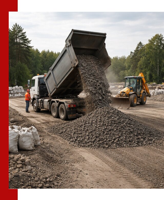 Доставка дробленого асфальта в Бердске для дорожных работ
