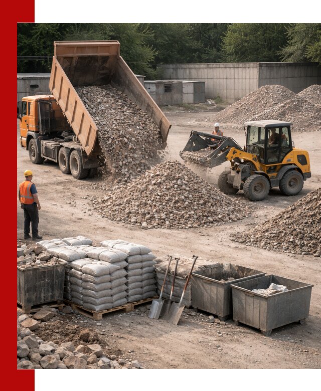 Вторичные материалы для отсыпки в Бердске — поставка и доставка