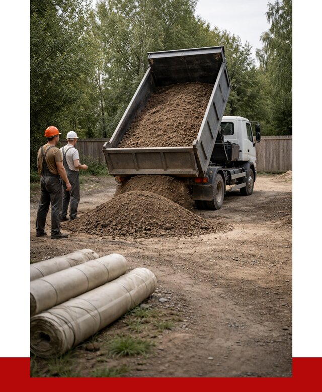 Доставка сыпучих материалов самосвалом в [cvi] от 4373 р. | ПРОНЕРУДБрд