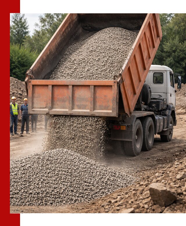 Доставка сыпучих материалов самосвалом в Бердске быстро и надежно