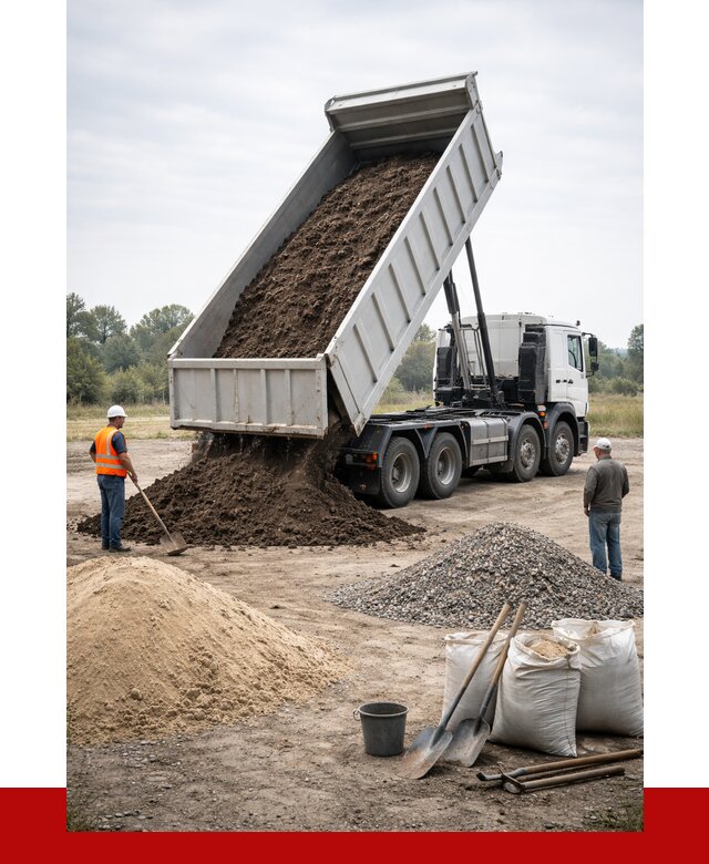 Доставка самосвалом 30 кубов в Бердске от 8850 р. | ПРОНЕРУДБрд