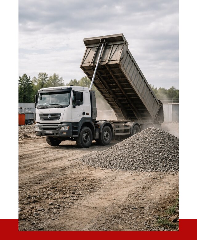 Доставка самосвалом 40 кубов в Бердске от 9371 р. | ПРОНЕРУДБрд